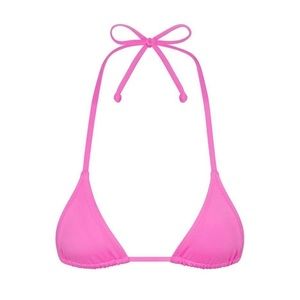 NWOT SKIMS Swim Micro Triangle Top | Sz MEDIUM | Hot Pink